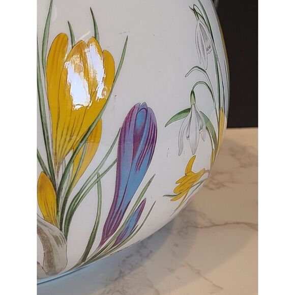 Portmeirion 'The Botanic Garden' 8.5" Round Romantic Vegetable/Salad Bowl Crocus - Picture 12 of 16